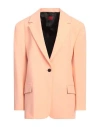 Hugo Boss Hugo Woman Blazer Apricot Size 12 Polyester, Viscose, Elastane In Orange