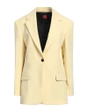 Hugo Boss Hugo Woman Blazer Pastel Yellow Size 6 Polyester, Viscose, Elastane In Yellow
