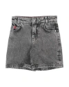 Hugo Boss Hugo Woman Denim Shorts Grey Size 8 Cotton In Grey