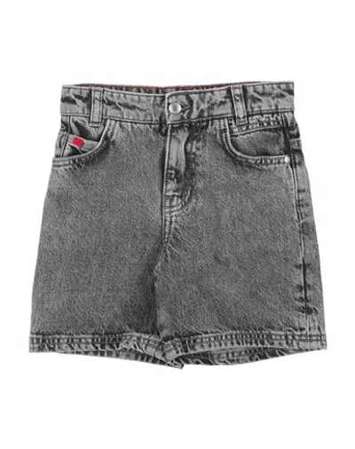 Hugo Boss Babies' Hugo Woman Denim Shorts Grey Size 8 Cotton
