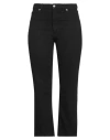 Hugo Boss Hugo Woman Jeans Black Size 32w-32l Cotton, Viscose, Recycled Polyester In Black