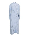 Hugo Boss Hugo Woman Midi Dress Sky Blue Size 12 Viscose In Blue