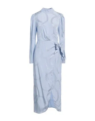 Hugo Boss Hugo Woman Midi Dress Sky Blue Size 12 Viscose