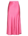 Hugo Boss Hugo Woman Midi Skirt Fuchsia Size 10 Acetate, Viscose In Pink