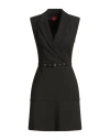 Hugo Boss Belted Sleeveless Mini Dress In Black