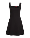Hugo Boss Hugo Woman Mini Dress Black Size 6 Polyester, Viscose, Elastane In Black