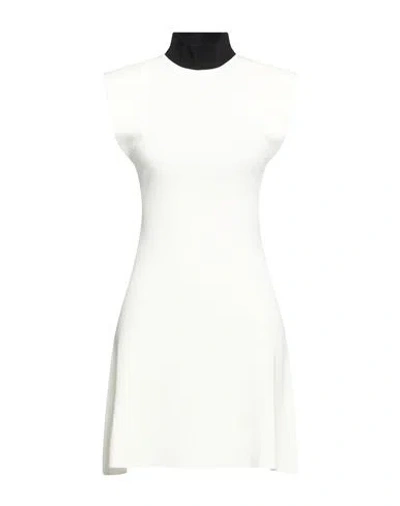 Hugo Boss Hugo Woman Mini Dress Ivory Size Xxl Viscose, Polyester In White