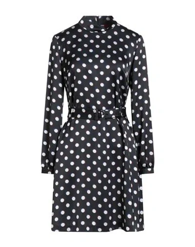 Hugo Boss Hugo Woman Mini Dress Midnight Blue Size 10 Recycled Polyester, Polyester