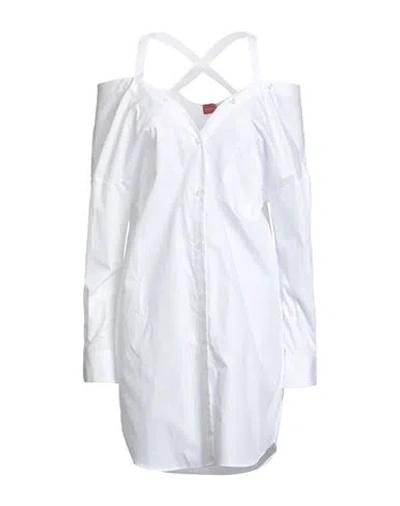 Hugo Boss Hugo Woman Mini Dress White Size 6 Cotton