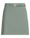 Hugo Boss Hugo Woman Mini Skirt Sage Green Size 2 Polyester, Viscose, Elastane In Green