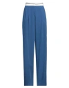 Hugo Boss Hugo Woman Pants Blue Size 8 Viscose, Polyester, Recycled Polyester, Elastane In Blue