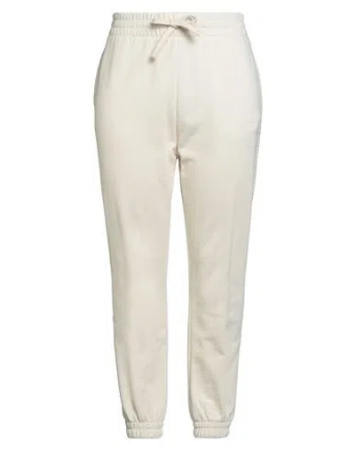 Hugo Boss Hugo Woman Pants Ivory Size Xl Cotton In White