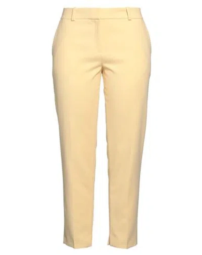 Hugo Boss Hugo Woman Pants Pastel Yellow Size 14 Polyester, Viscose, Elastane