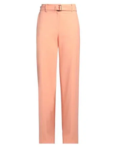 Hugo Boss Hugo Woman Pants Salmon Pink Size 12 Polyester, Viscose, Elastane