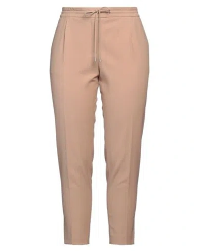 Hugo Boss Hugo Woman Pants Sand Size 14 Polyester, Virgin Wool, Viscose, Elastane In Beige
