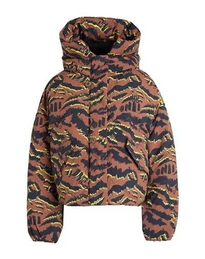 Hugo Boss Hugo Woman Puffer Brown Size L Polyamide