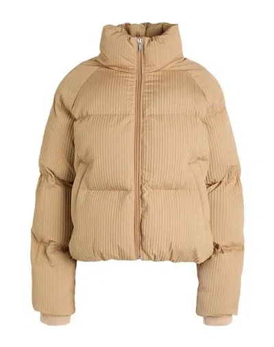 Hugo Boss Hugo Woman Puffer Camel Size 8 Polyester In Beige