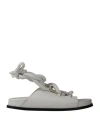 Hugo Boss Hugo Woman Sandals White Size 8 Leather