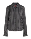 Hugo Boss Hugo Woman Shirt Black Size 6 Recycled Polyester In Black