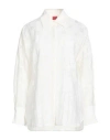 Hugo Boss Hugo Woman Shirt Ivory Size 4 Viscose, Polyamide In White