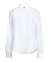 Hugo Boss Hugo Woman Shirt White Size 6 Cotton, Elastane