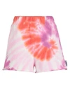 Hugo Boss Tie-dye Print Track Shorts In Pink