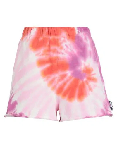 HUGO BOSS HUGO WOMAN SHORTS & BERMUDA SHORTS PINK SIZE M COTTON