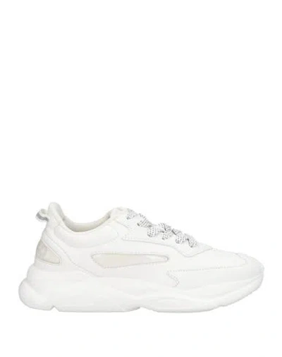 Hugo Boss Hugo Woman Sneakers White Size 10 Textile Fibers