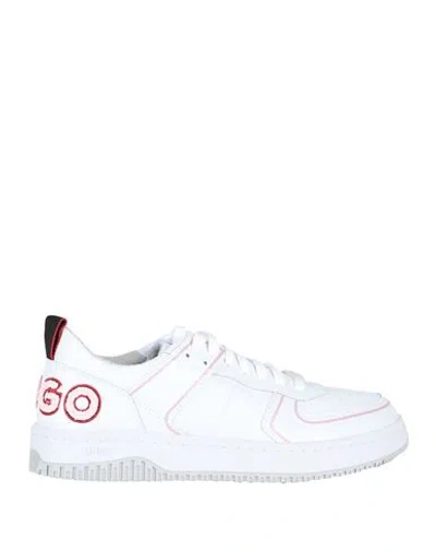Hugo Boss Hugo Woman Sneakers White Size 11 Textile Fibers