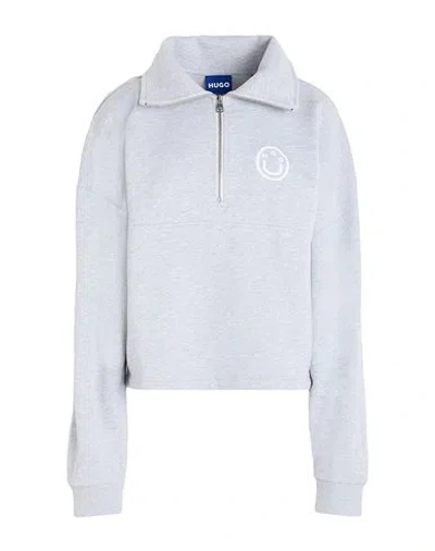 Hugo Boss Hugo Woman Sweatshirt Light Grey Size L Cotton