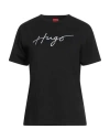 Hugo Boss Hugo Woman T-shirt Black Size L Cotton In Black