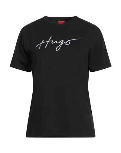 Hugo Boss Hugo Woman T-shirt Black Size L Cotton