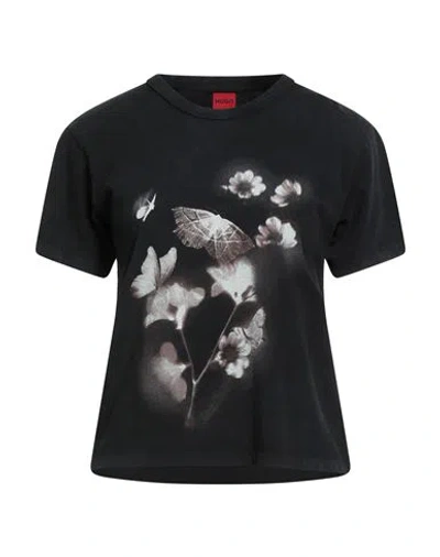 Hugo Boss Hugo Woman T-shirt Black Size L Cotton