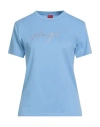 Hugo Boss Hugo Woman T-shirt Light Blue Size L Cotton