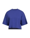 Hugo Boss Hugo Woman T-shirt Purple Size M Cotton, Elastane In Blue