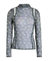 Hugo Boss Hugo Woman Top Charcoal Size L Polyester, Elastane In Grey