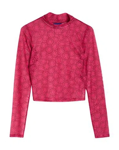 Hugo Boss Hugo Woman Top Fuchsia Size L Polyester, Elastane In Pink