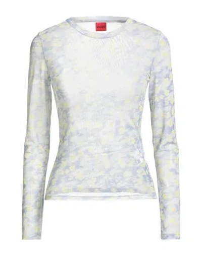 Hugo Boss Hugo Woman Top Yellow Size S Polyester, Elastane In White