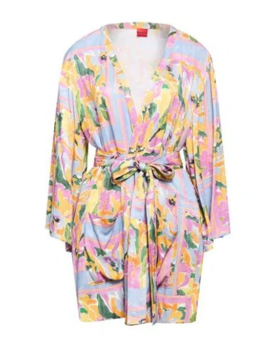 Hugo Boss Hugo Woman Top Yellow Size Xxs Cupro, Viscose In Pink