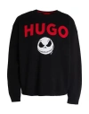 Hugo Boss Hugo X Disney's The Nightmare Before Christmas Man Sweater Black Size L Cotton In Black