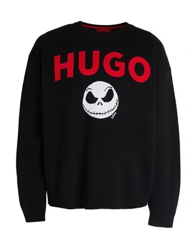 HUGO BOSS HUGO X DISNEY'S THE NIGHTMARE BEFORE CHRISTMAS MAN SWEATER BLACK SIZE L COTTON