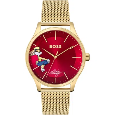 Hugo Boss Hugo X Looney Tunes™ Elite Lola Bunny Mesh Bracelet Watch, 41mm X 9.4mm