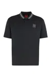 Hugo Boss Cotton-piqué Polo Shirt In Black