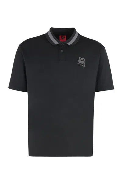 HUGO BOSS HUGO X RACING BULLS - COTTON-PIQUÉ POLO SHIRT