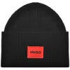 Hugo Boss Hugo Xaff 6 Beanie Hat Black In Black