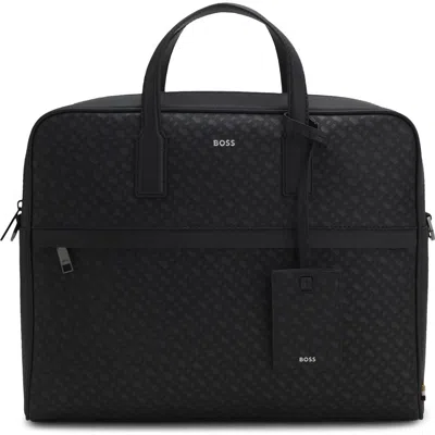 HUGO BOSS HUGO ZAIR BONDED LEATHER DOCUMENT CASE