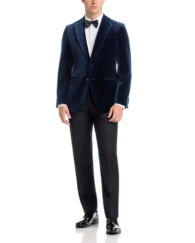 Hugo Boss Hutson Cotton Slim Fit Sport Coat In Blue