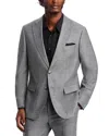 Hugo Boss Hutson Melange Slim Fit Suit Jacket In Silver