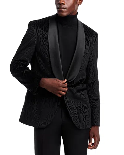 Hugo Boss Hutson Moire Velvet Slim Fit Dinner Jacket In Black