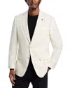 Hugo Boss Hutson Plaid Slim Fit Sport Coat In Open White
